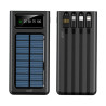 Bateria Externa Universal Power Bank 10.000 mAh + Panel Solar COOL (4 Conexiones) Negro 5