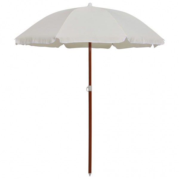 Sombrinha com pau de aço de cor de areia 180 cm D