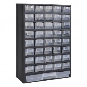 Caja de herramientas armario almacenamiento plástico 41 cajones D