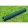 Alambrada galvanizada con revestimiento de PVC verde 25x0.75 m 1
