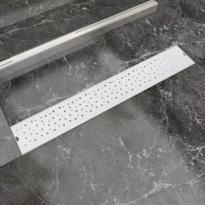 Drenagem linear de chuveiro Bubble aço inoxidável 730x140 mm D