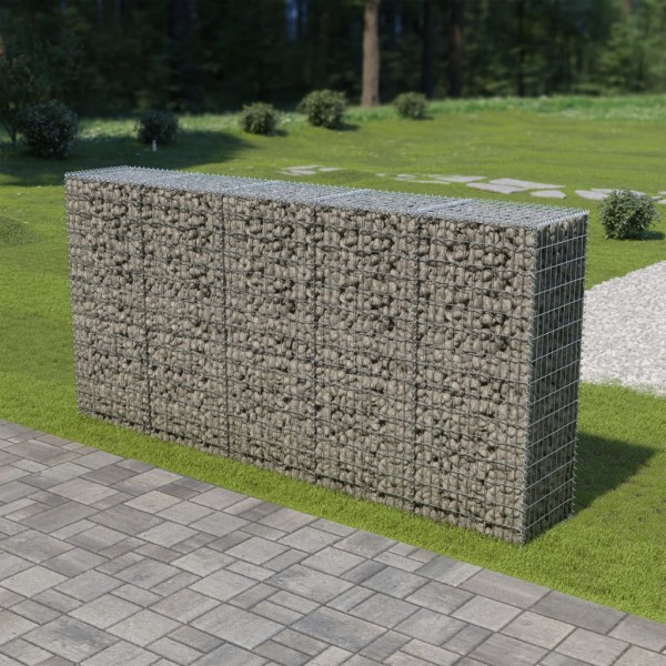 Muro de gaviones con cubiertas acero galvanizado 300x50x150 cm D
