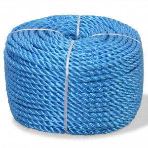 Cuerda torcida de polipropileno 14 mm 250 m azul D