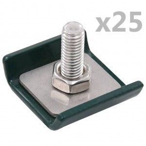 Conector de enrejado 25 sets verde D