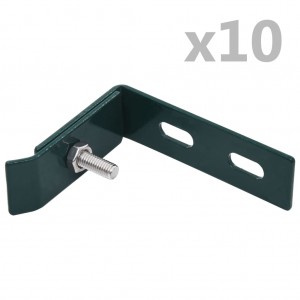 Conector de canto para parede 10 sets verde D