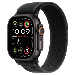 Apple Watch Ultra 2 2024 GPS + celular 49 mm titânio preto loop trail M/L preto H
