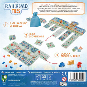Juego de mesa RAILROAD TILES pegi 8 H
