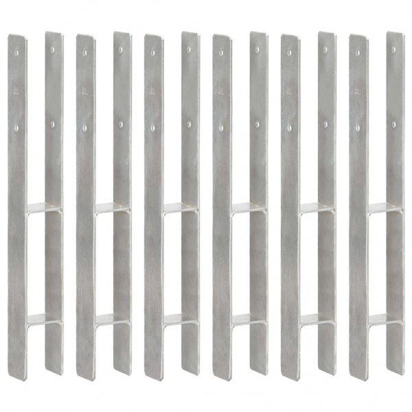 Ancoras de vedação de aço galvanizado prata 7x6x60 cm D