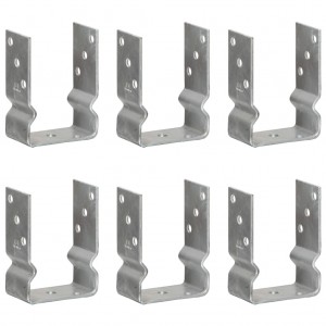 Ancoras de vedação de aço galvanizado prata 10 x 6 x 15 cm D