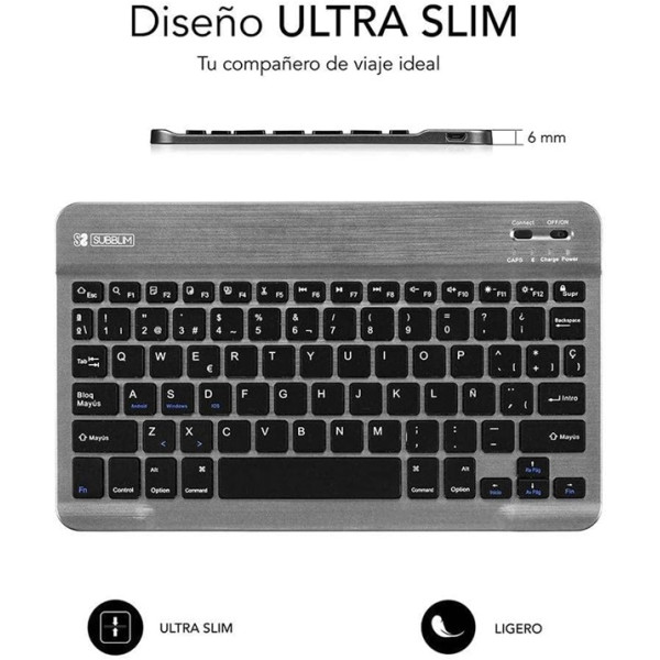 Teclado sem fios Subblim cinza M 3