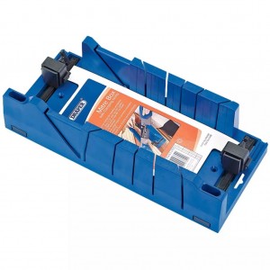 Draper Tools Caja de ingletes Expert con abrazaderas azul 09789 D