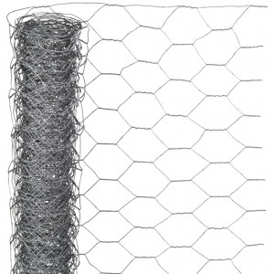 Nature Malla de alambre hexagonal acero galvanizado 1x10 m 40 mm D