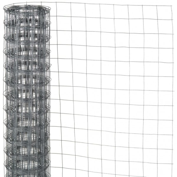 Nature Rede de arame hexagonal de aço galvanizado 0,5x2,5 m 13 mm D