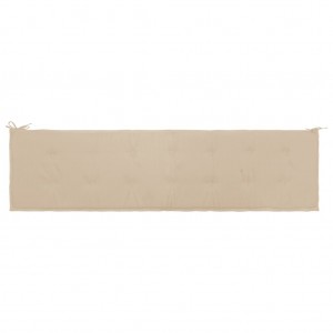 Cusco de banco de jardim tecido Oxford Beige 200x50x3 cm D