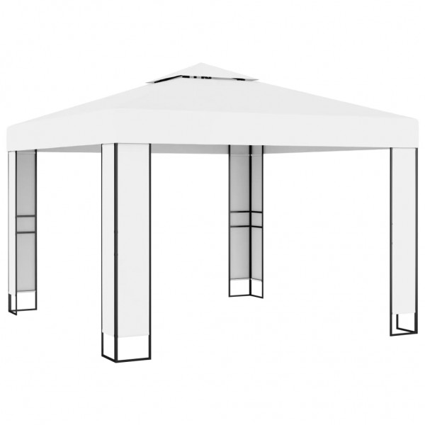 Sala de jantar com teto branco duplo 3x3 m D