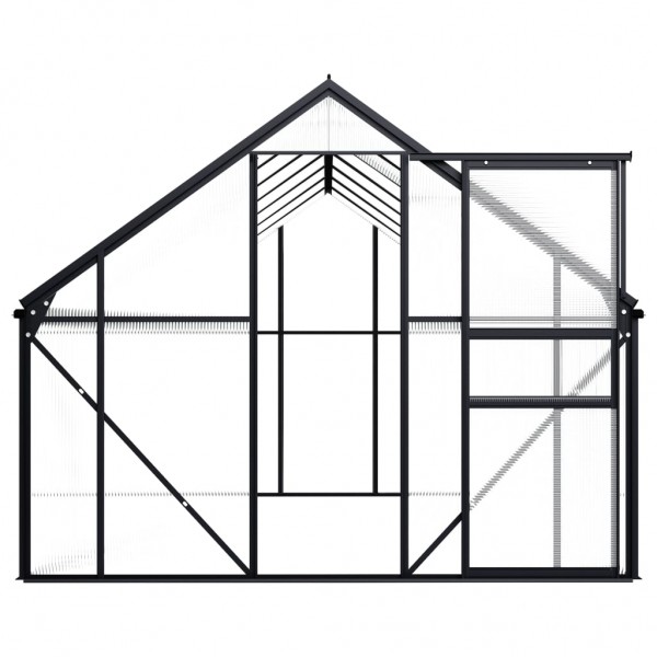 Invernadero de aluminio gris antracita 8.17 m² M 5