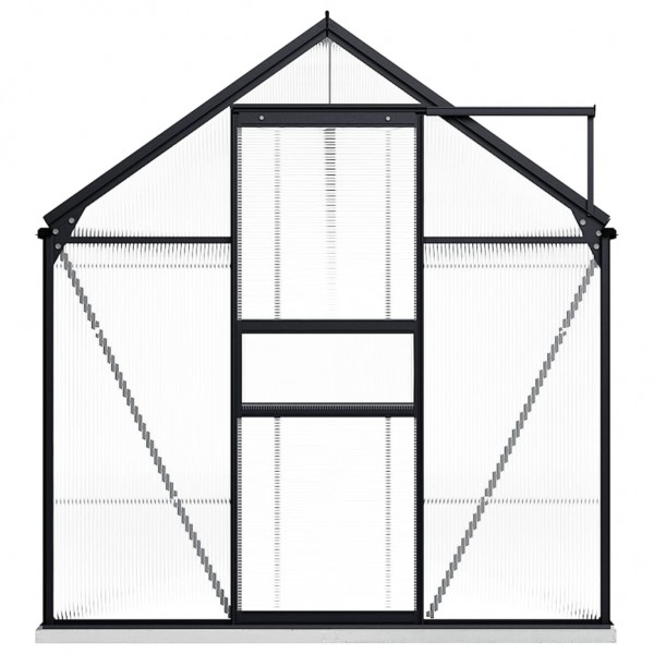 Invernadero con estructura base aluminio gris antracita 9.31 m² D