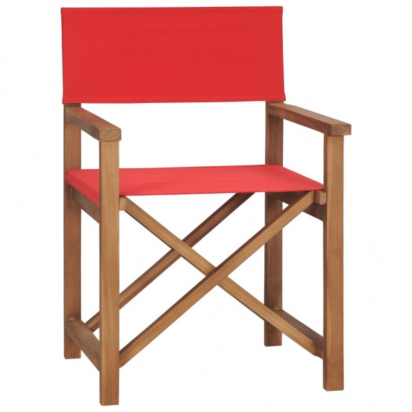 Cadeira do director madeira maciça de teca vermelha D