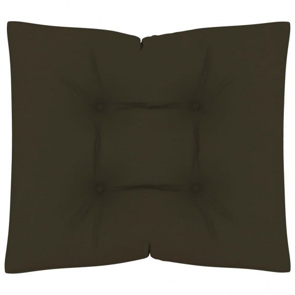 Cusco para sofá de paletes de tecido grisalho taupé 60x61.5x10 cm D