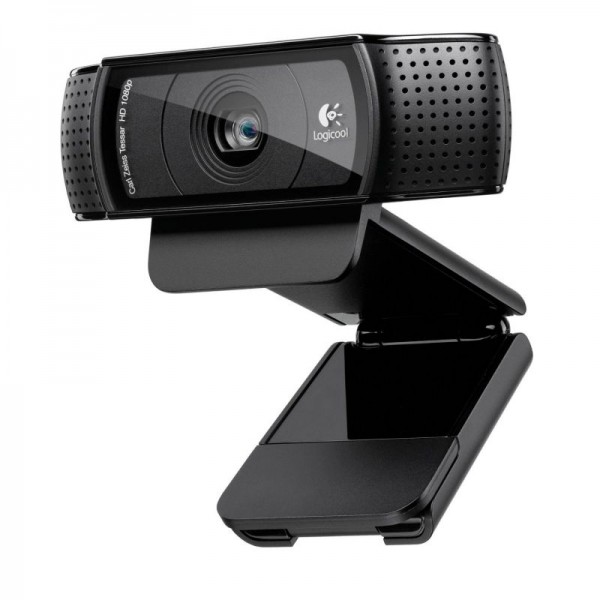 Webcam logitech hd pro c920 - lente cristal full hd - grabaciones 1080p - audio estéreo - clip universal - cable usb 1.83m D