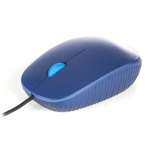 Ratón con cable ngs blue flame - óptico - 1000dpi - scroll + 2 botones - lineas ergonomicas - usb - color azul D