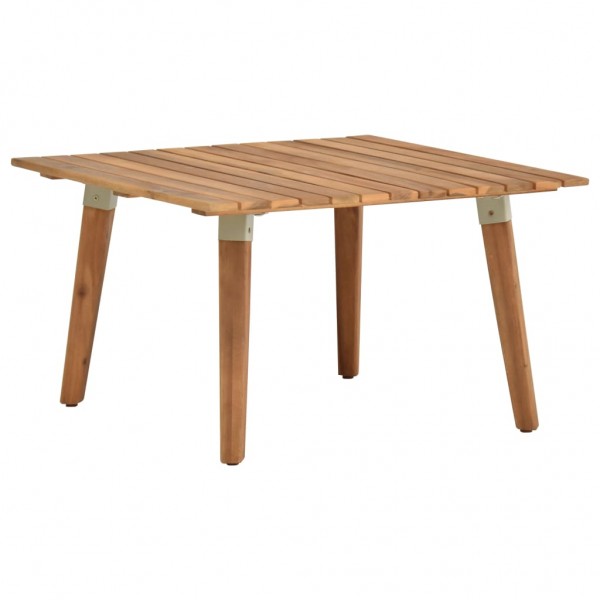 Mesa de centro de jardín madera maciza de acacia 60x60x36 cm D