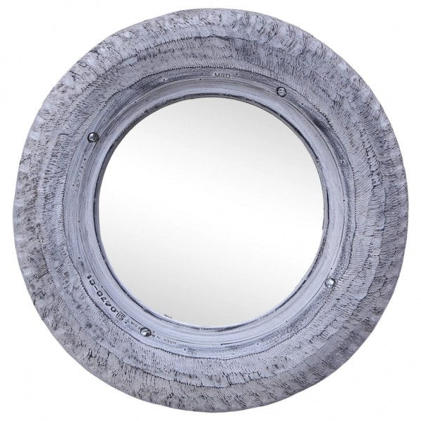 Espelho de borracha de pneu branco reciclado 50 cm D