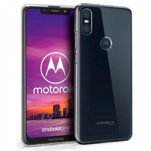 Funda de silicone Motorola Moto One (Transparente) D