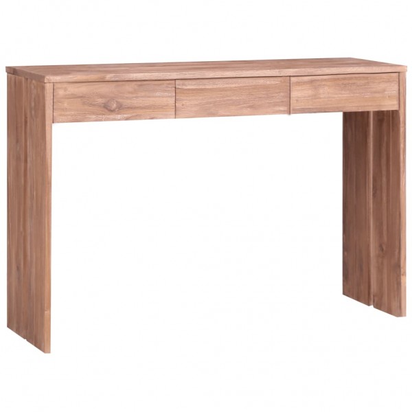 Mesa consola de madera maciza de teca 110x35x75 cm D