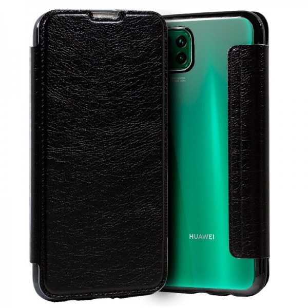 Funda COOL Flip Cover para Huawei P40 Lite Leather Negro D