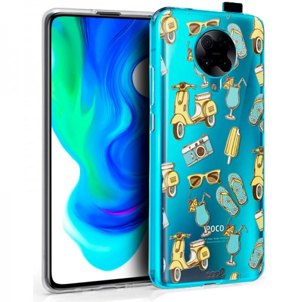 Carcasa COOL para Xiaomi Pocophone F2 Pro Clear Summer D