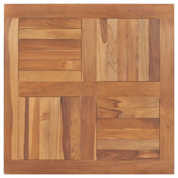 Superficie de mesa cuadrada madera maciza de teca 80x80x2.5 cm D