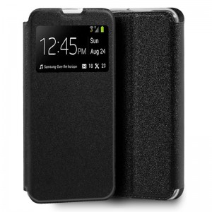 Fundação COOL Capa de Flip para Huawei Liso preto Y5p D