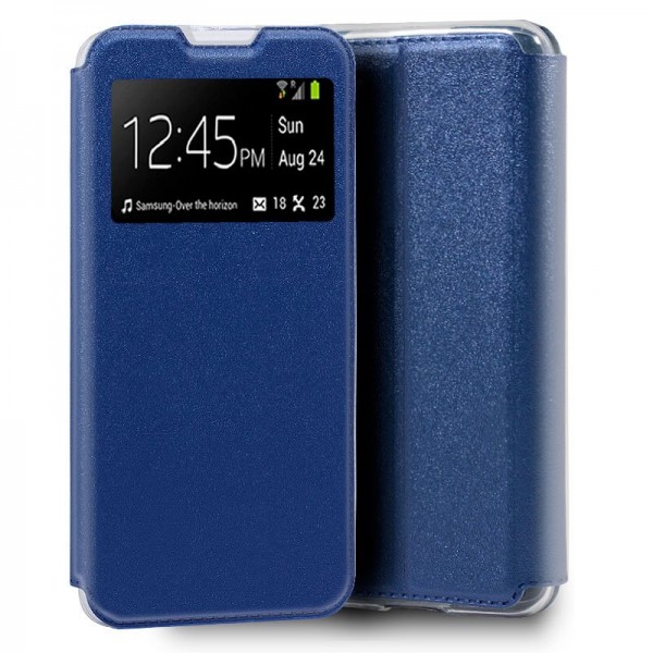 Funda Flip Cover Huawei Y5p Liso Azul D