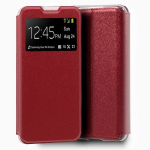 Funda COOL Flip Cover para Xiaomi Mi Note 10 Lite Liso Rojo D