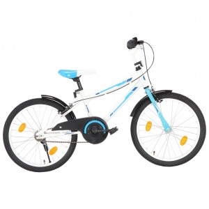 Bicicleta para niños 20 pulgadas azul y blanco D