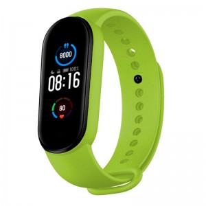 Cintura COOL para Xiaomi Minha faixa 5 / 6 / 7 / Amazfit Banda 5 Liso Verde D