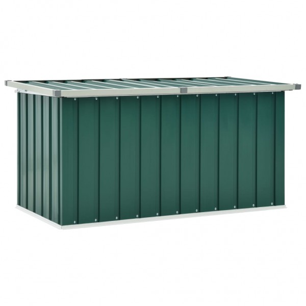 Caixa de armazenamento de jardim verde 129x67x65 cm D