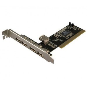 CONTROLADORA PCI 4+1XUSB2.0 LOGILINK PC0028 D