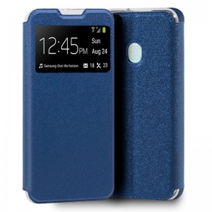 Fundação COOL Capa de Flip para Samsung A217 Galaxy A21s Luz Azul D