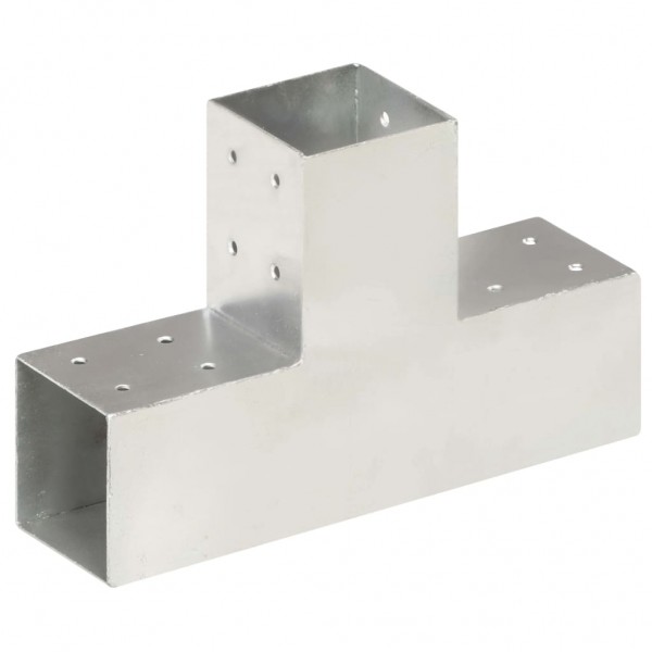 Conector de postes en forma de T metal galvanizado 81x81 mm D