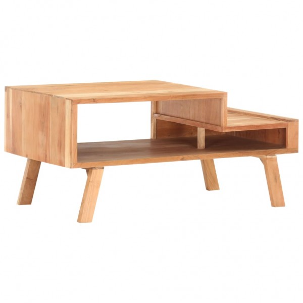 Mesa de centro de madera maciza de acacia 100x50x45 cm D