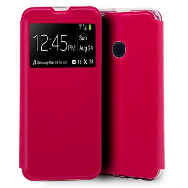 Funda Flip Cover Samsung M215 Galaxy M21 Liso Rosa D