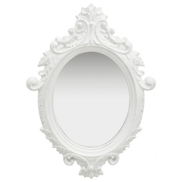 Espelho de parede estilo castelo branco 56x76 cm D