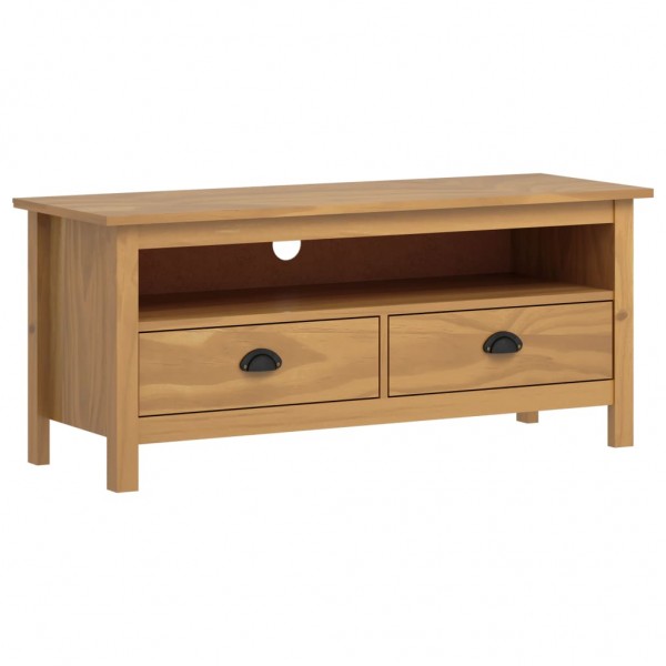 Mueble de TV Hill Range madera de pino marrón miel 110x40x47 cm D