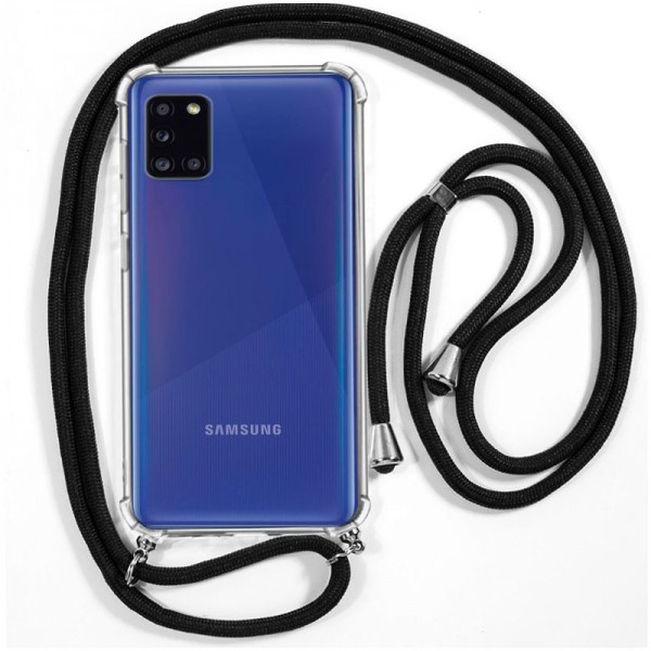 Carcaça Samsung A315 Galaxy A31 Cordão preto D