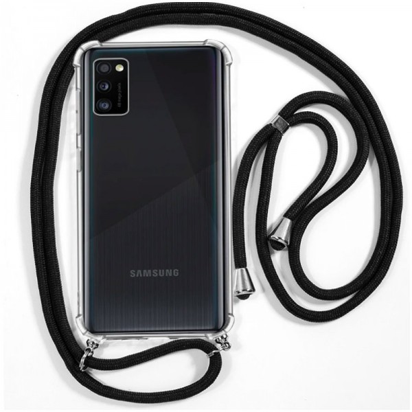 Carcaça COOL para Samsung A415 Galaxy A41 Cord Preto D