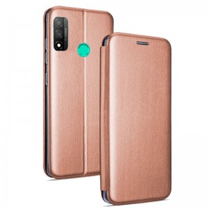 Fundação COOL Capa de Flip para Huawei P Smart 2020 Elegância Rose Gold D