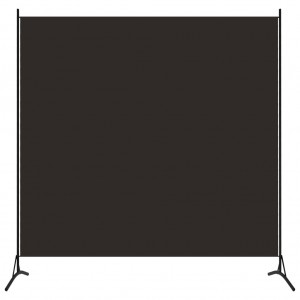 Biombo divisor de 1 panel marrón 175x180 cm D