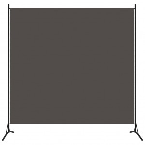 Biombo divisor de 1 panel gris antracita 175x180 cm D